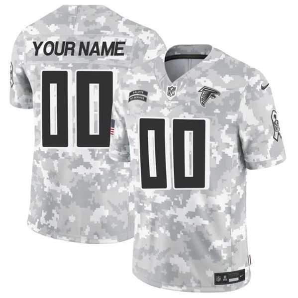 Mens Atlanta Falcons Active Player Custom 2024 F.U.S.E Arctic Camo Salute to Service Limited Football Stitched Jersey->customized nfl jersey->Custom Jersey
